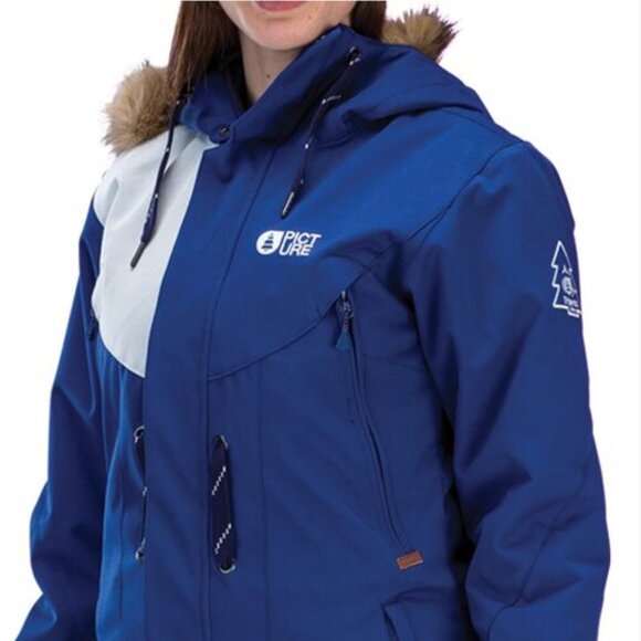 PICTURE Cooler 2 Friends Line Snowboard Ski Jacket Blue Woman's Size Large - Picture 3 of 13